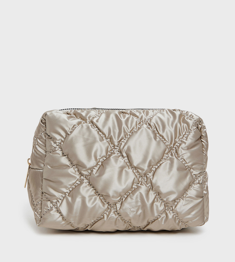 Quilted Cosmetic Pouch