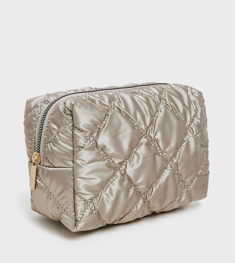 Quilted Cosmetic Pouch