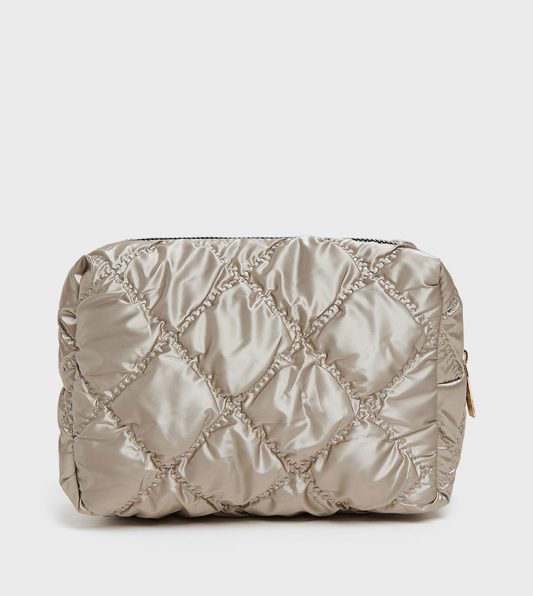 Quilted Cosmetic Pouch