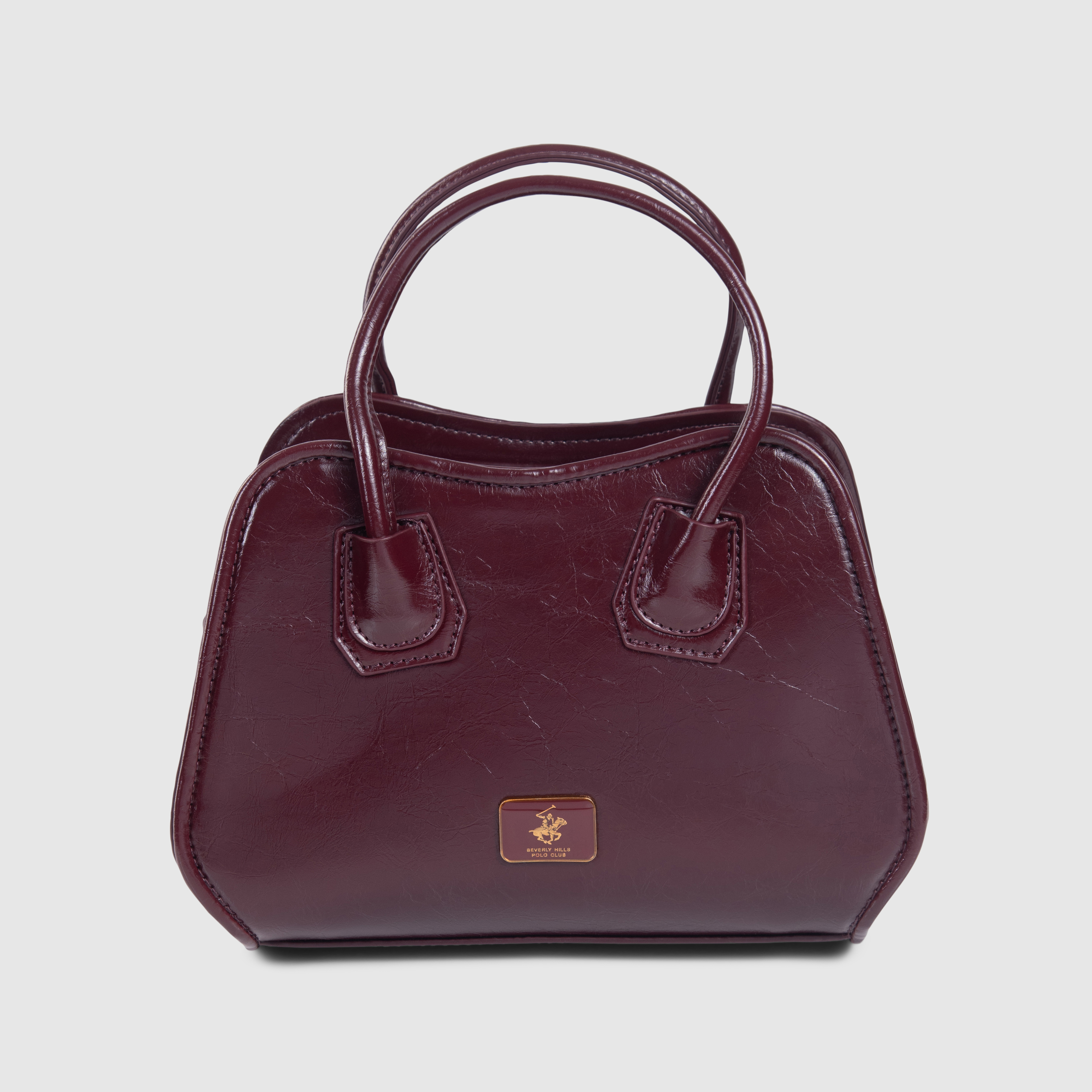 Logo Detail Flag Satchel Bag