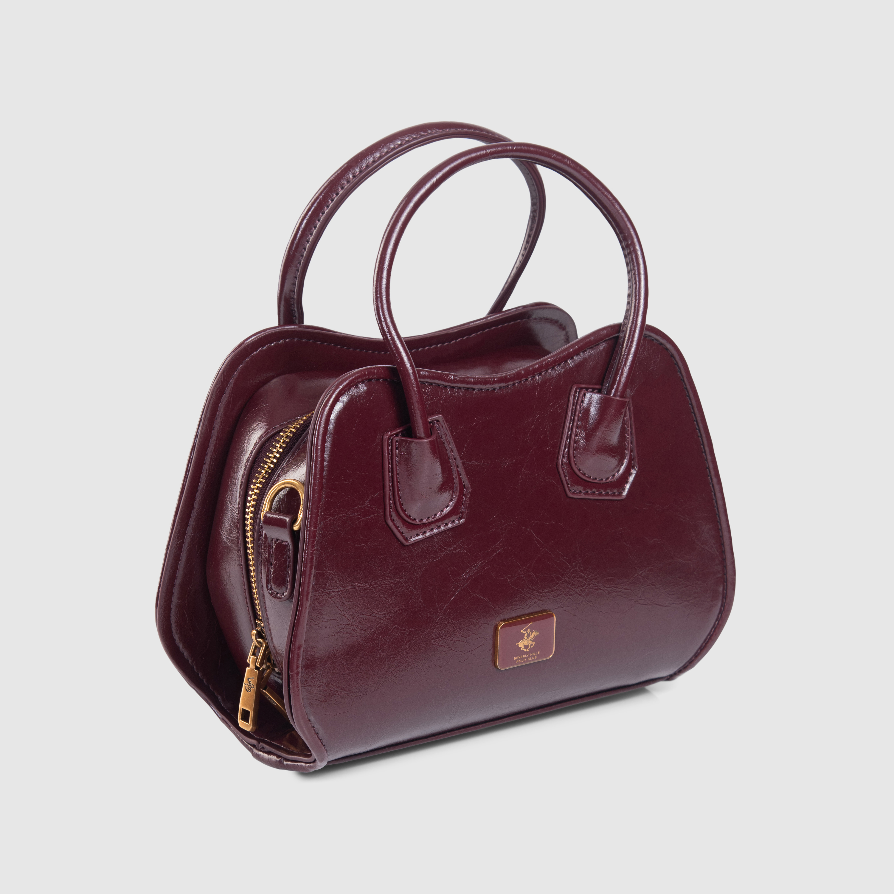 Logo Detail Flag Satchel Bag