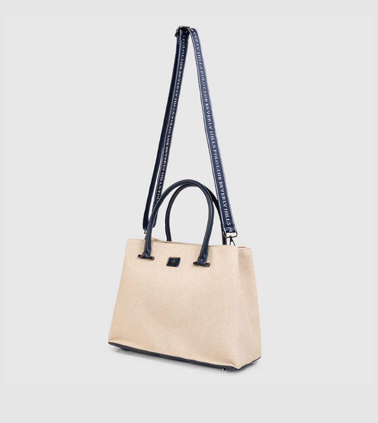 حقيبة ساتشل بملمس بارز وسحاب