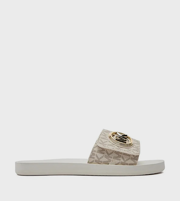 Monogram Patterned Slides
