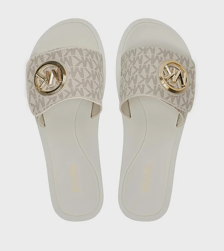 Monogram Patterned Slides
