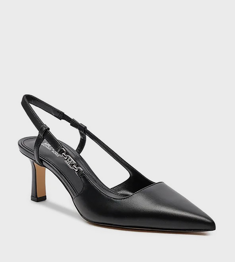 Logo Detail Slingback Pumps