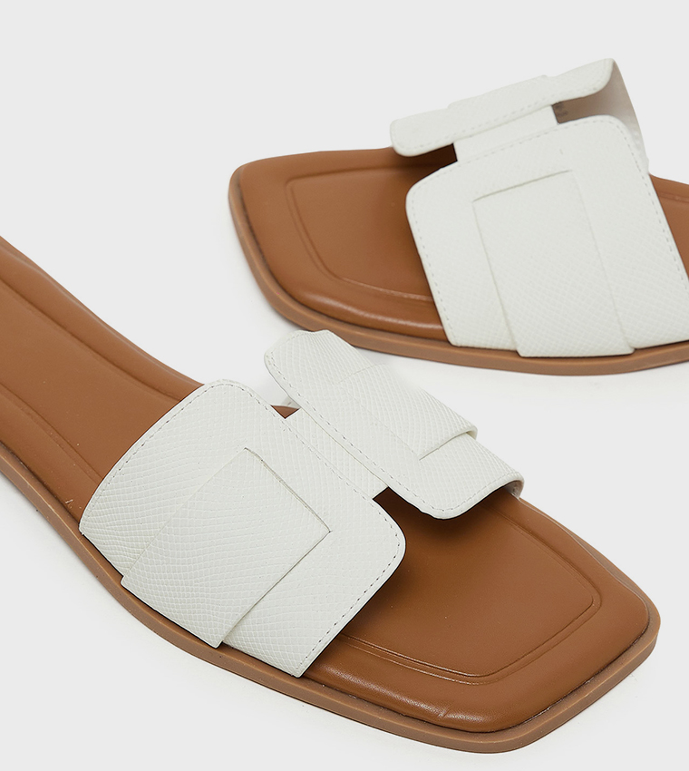 Textured Flat Sandals