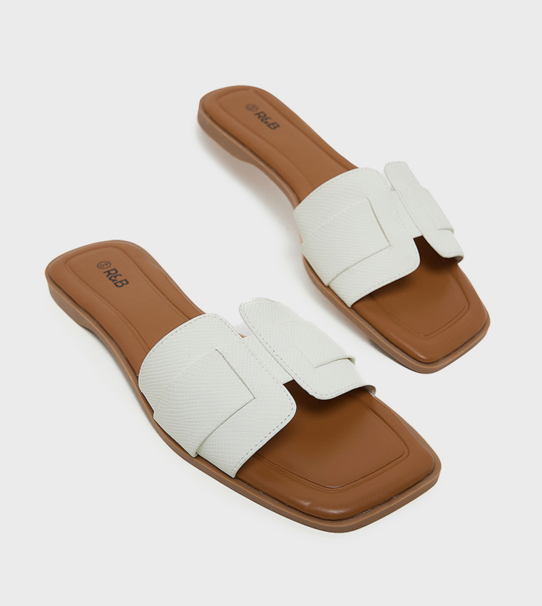 Textured Flat Sandals