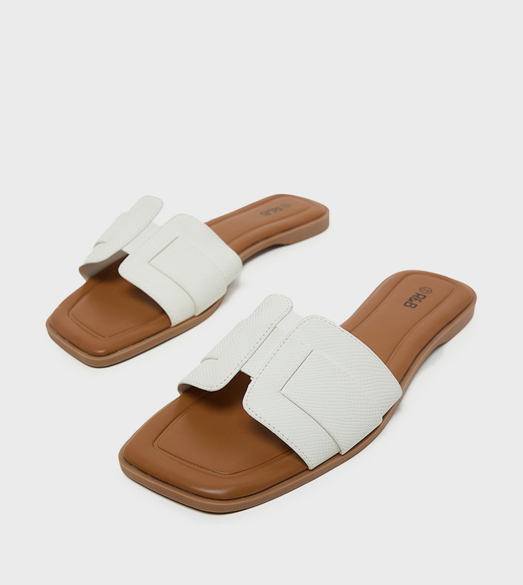 Textured Flat Sandals