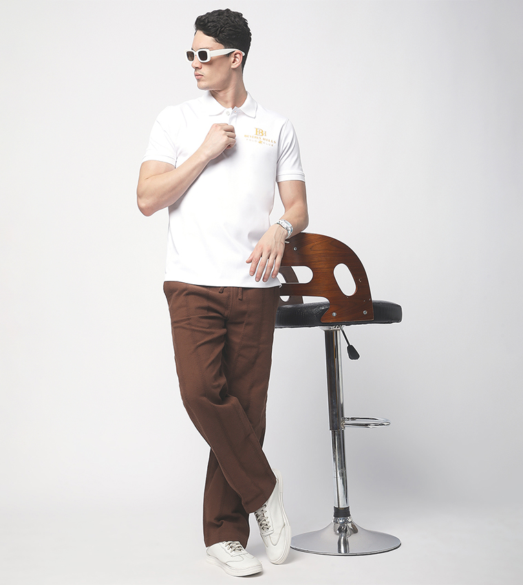 Linen Drawstring Waist Pants