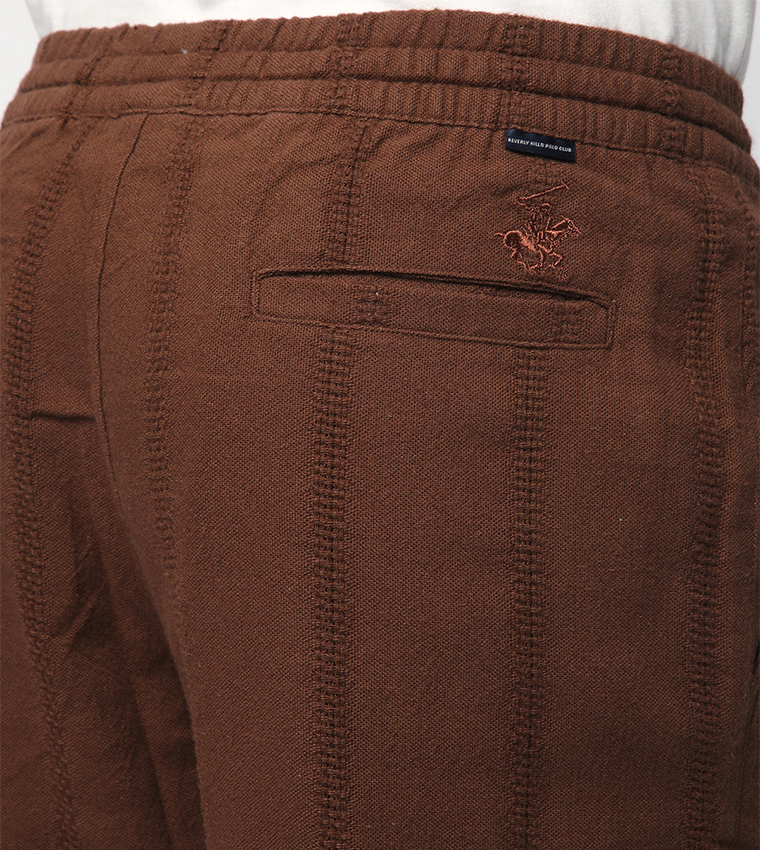 Linen Drawstring Waist Pants