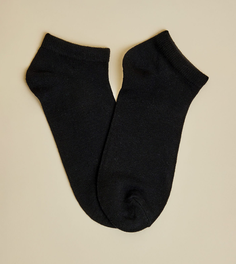 5 Pack Solid Ankle Socks