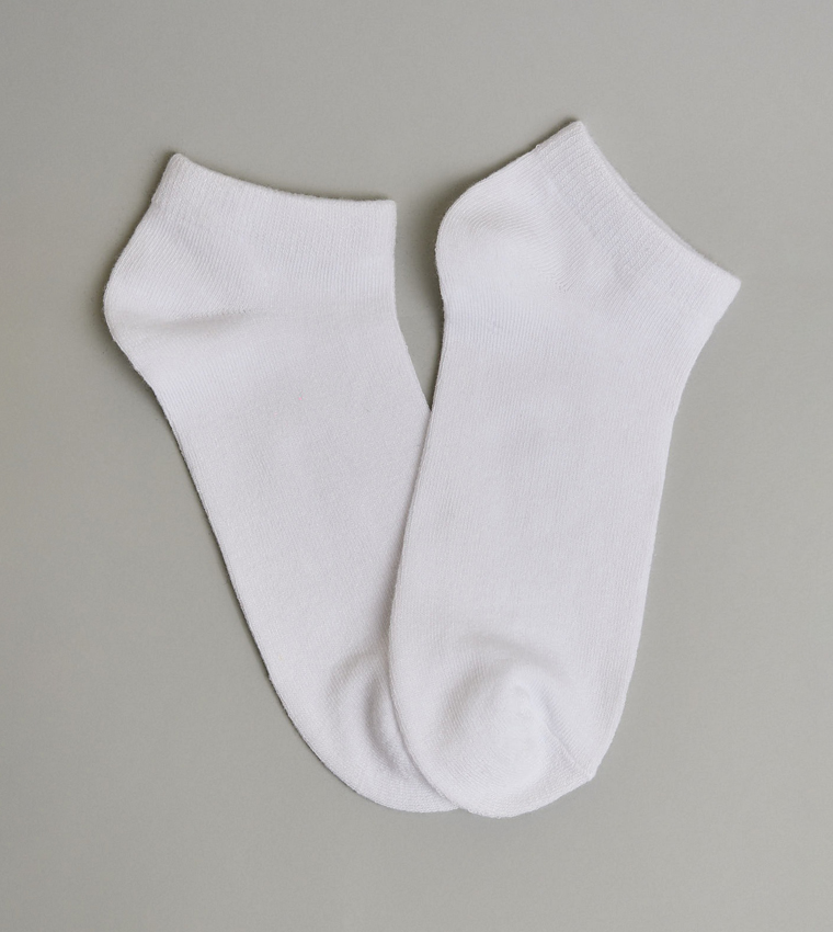 5 Pack Solid Ankle Socks