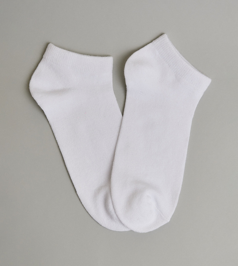 5 Pack Solid Ankle Socks