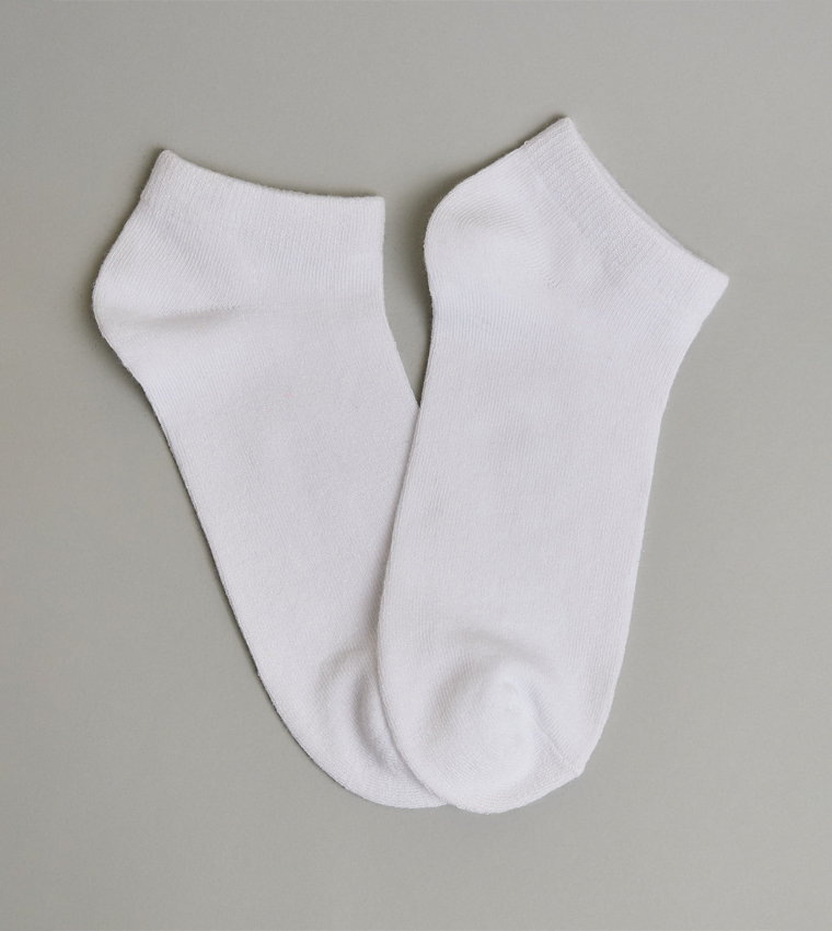 5 Pack Solid Ankle Socks