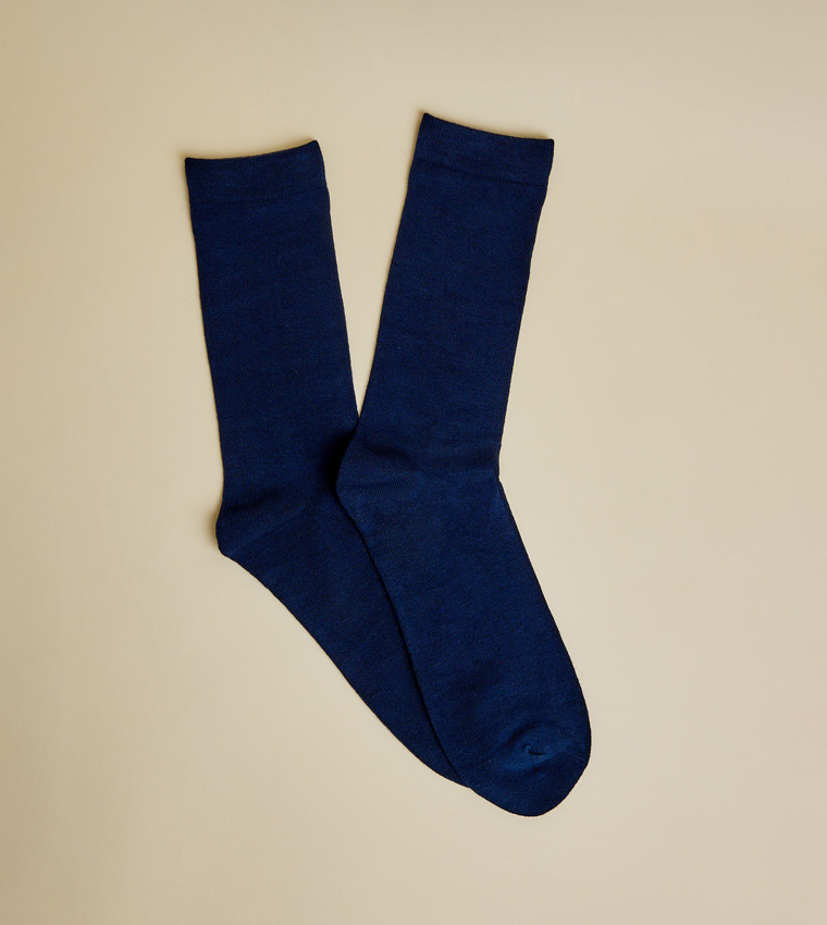 5 Pack Solid Crew Socks
