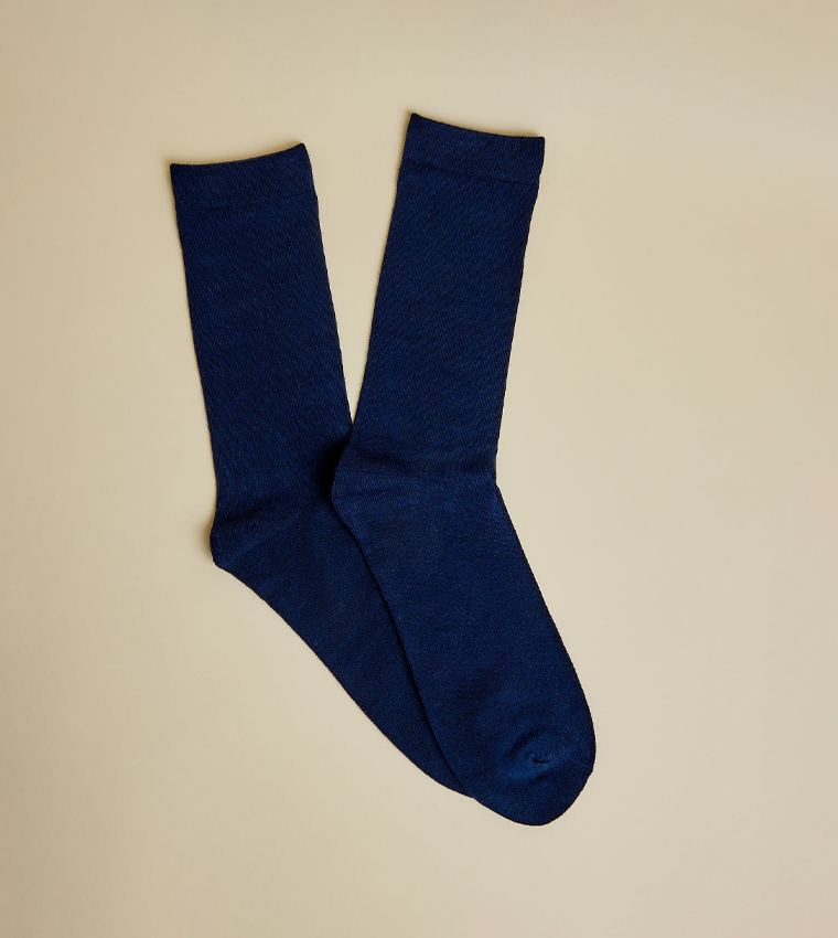 5 Pack Solid Crew Socks
