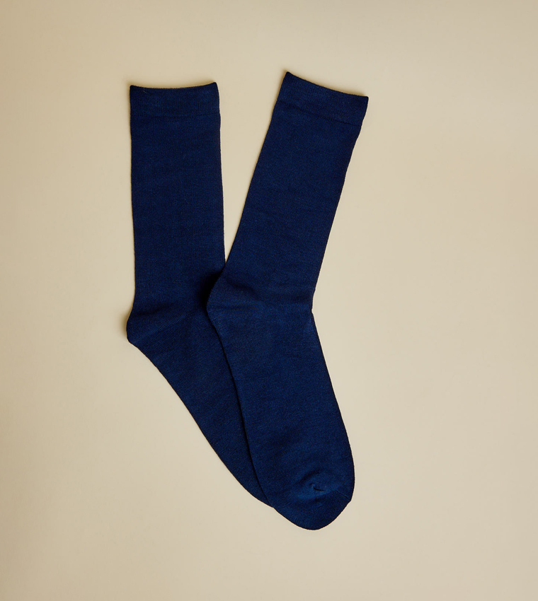 5 Pack Solid Crew Socks