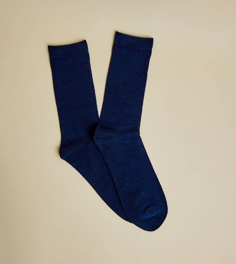 5 Pack Solid Crew Socks