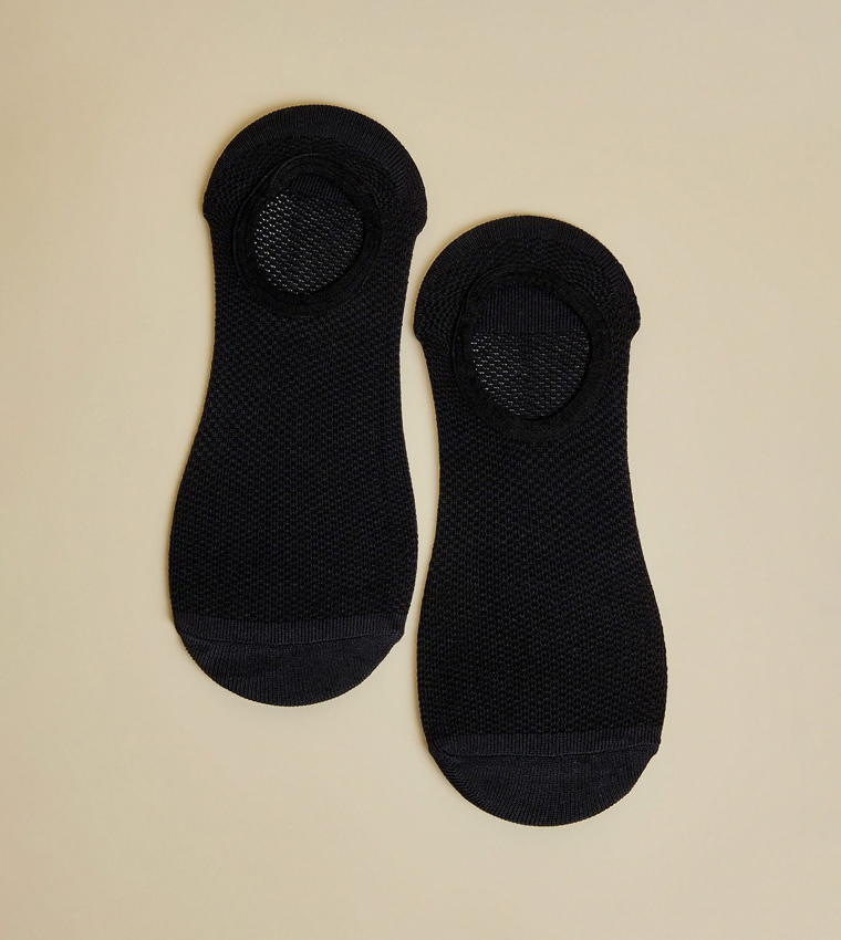 3 Pack Solid No-Show Socks