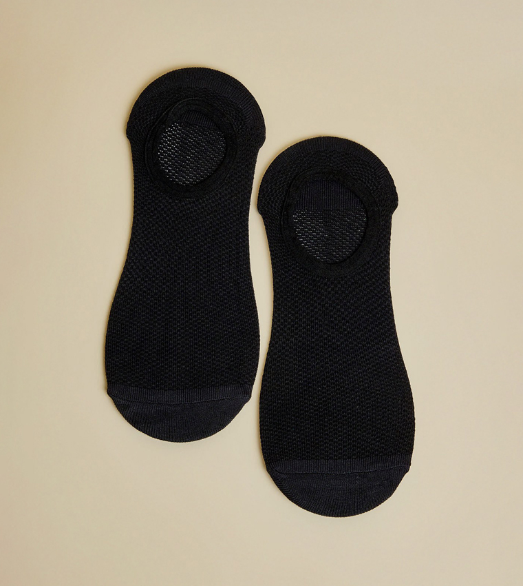 3 Pack Solid No-Show Socks