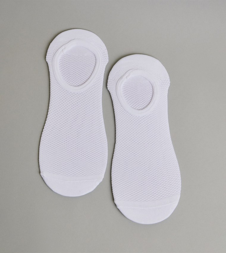 3 Pack Solid No-Show Socks