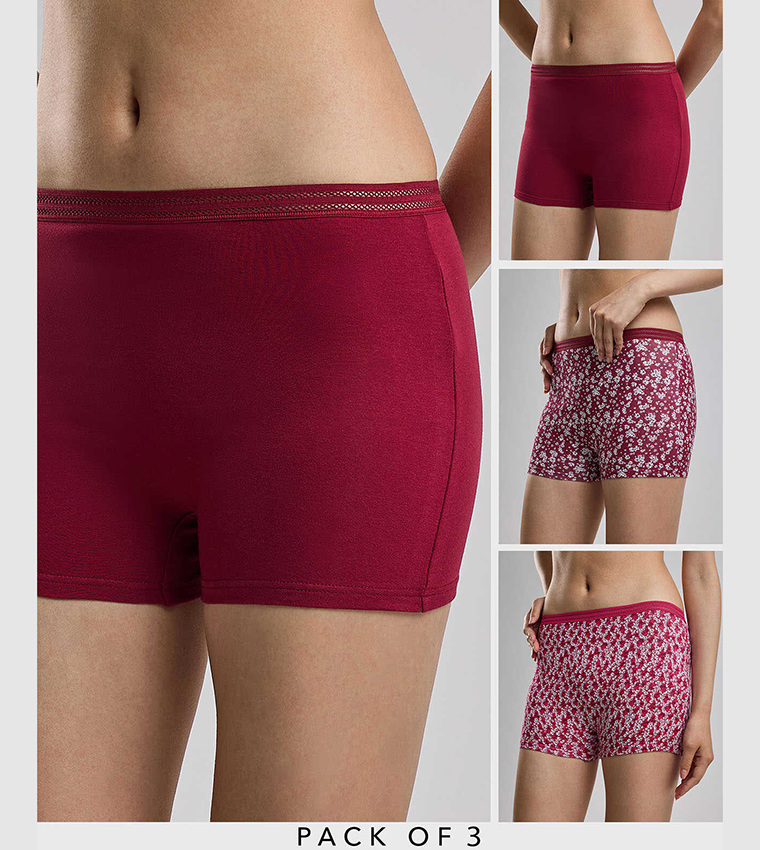 بوكسر بطبعة - 3 قطع