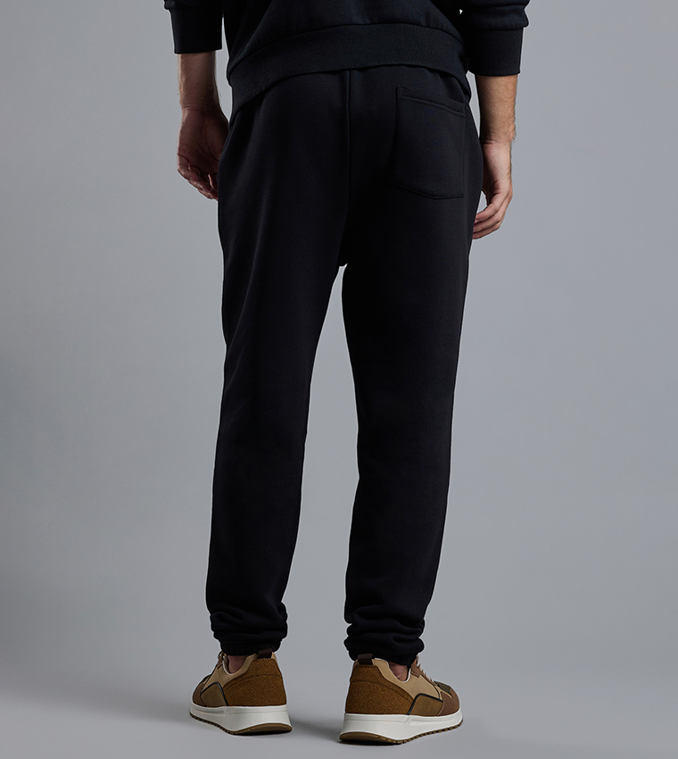 Solid Joggers with Drawstring Waist