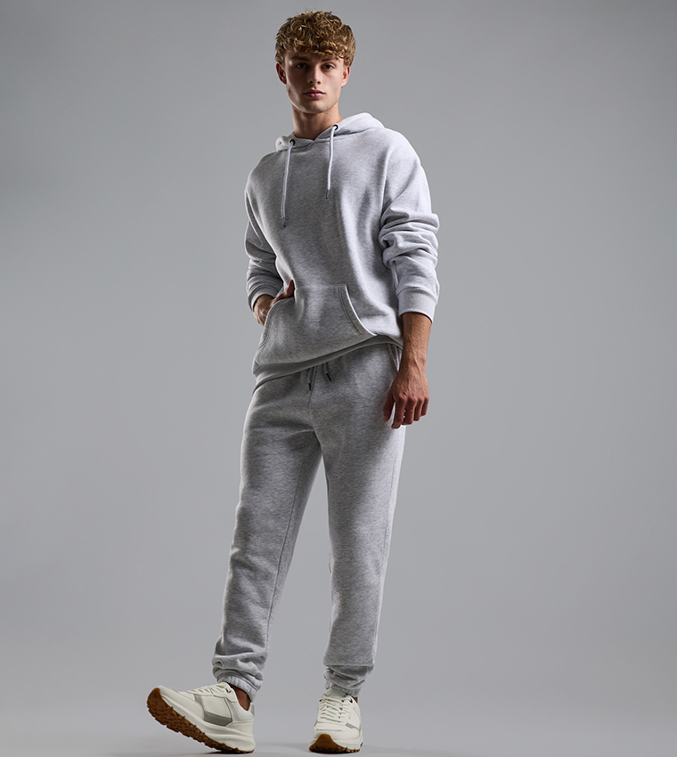 Solid Joggers with Drawstring Waist