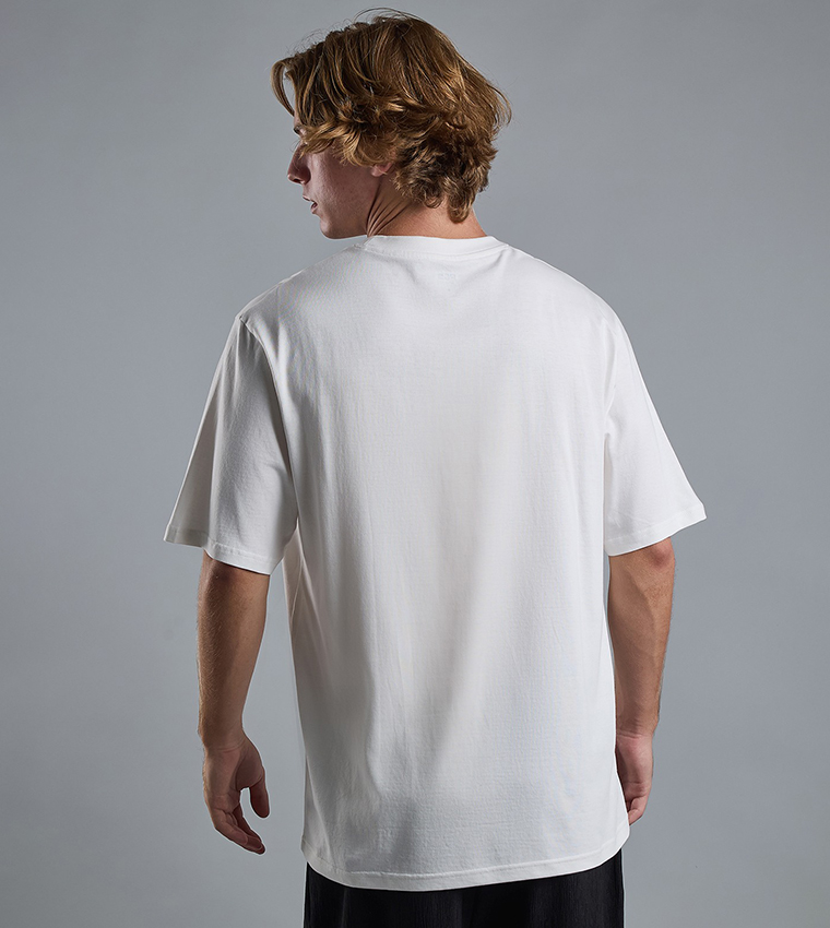 Printed T-Shirt with Crew Neck and Short Sleeves