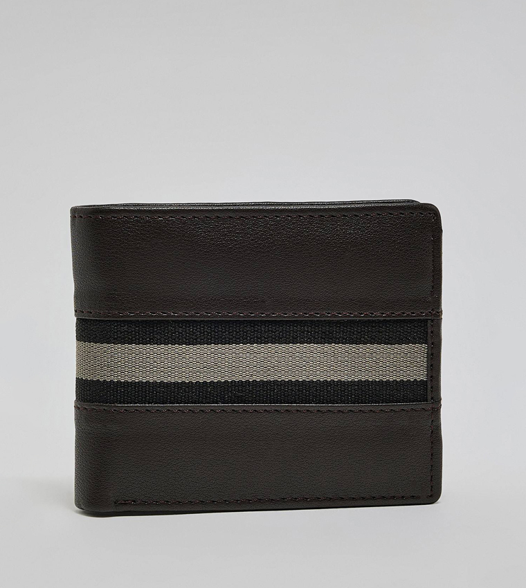 Contrast Detail Bi-Fold Wallet