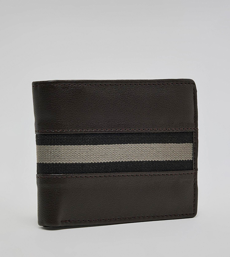 Contrast Detail Bi-Fold Wallet