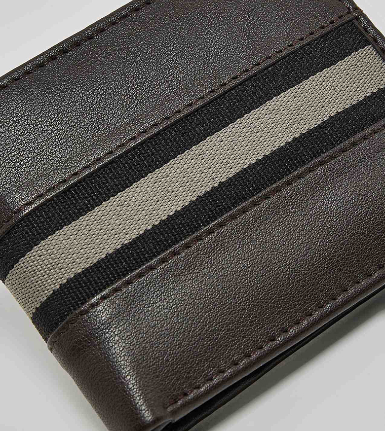 Contrast Detail Bi-Fold Wallet