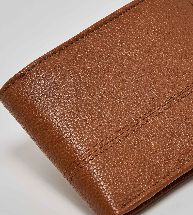Textured Bi-Fold Wallet