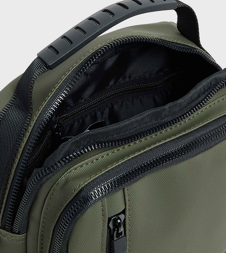 Textured Reporter Bag