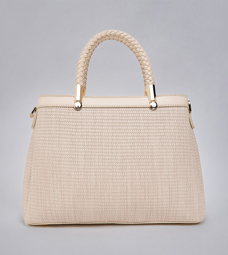 Textured Satchel Bag