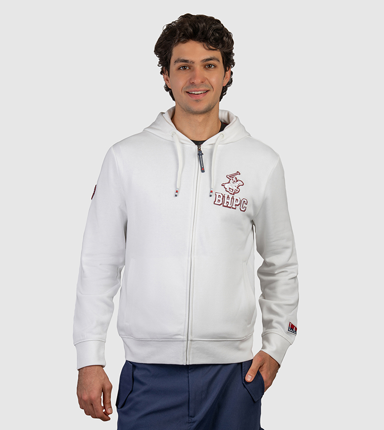 Logo Printed Hooded Jacket