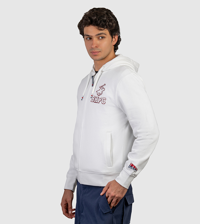 Logo Printed Hooded Jacket