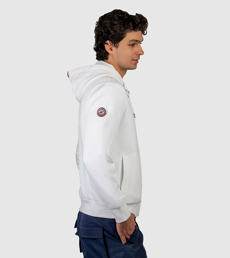 Logo Printed Hooded Jacket