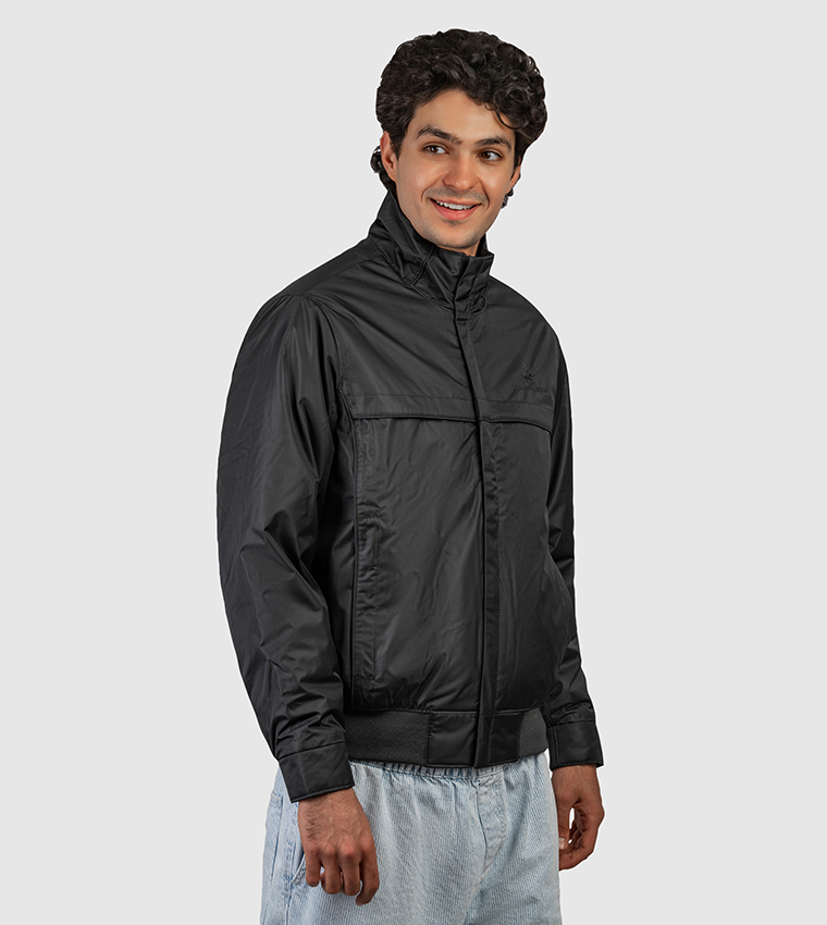 Logo Embroidered Hooded Puffer Jacket