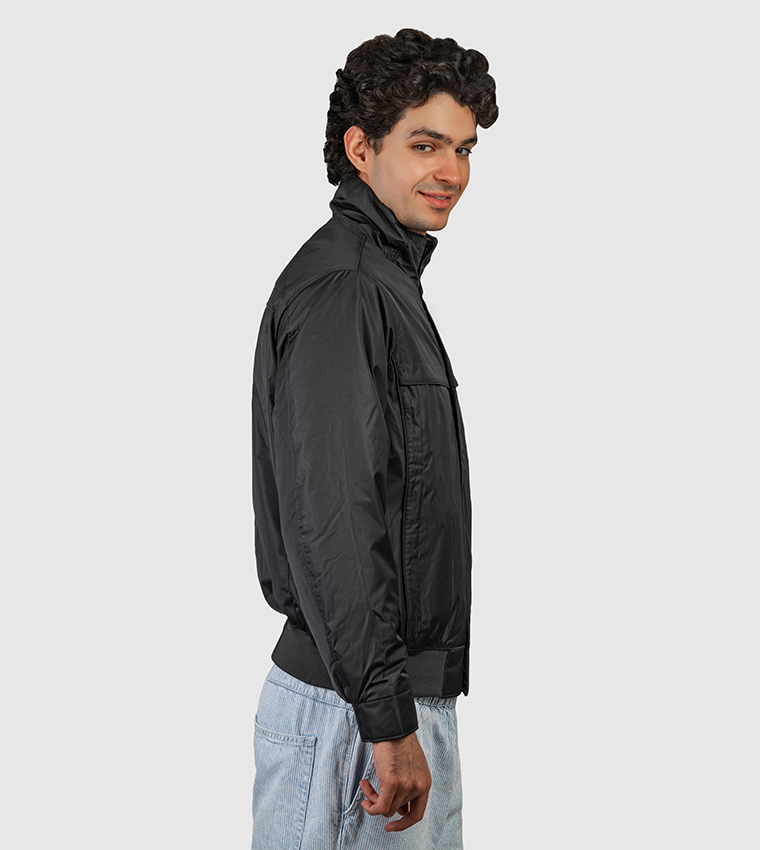 Logo Embroidered Hooded Puffer Jacket