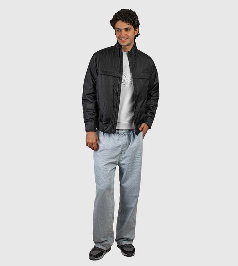 Logo Embroidered Hooded Puffer Jacket