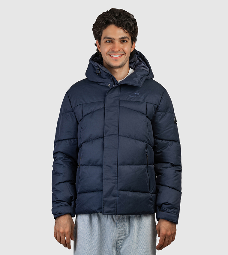 جاكيت بفر بهودي وشعار مطرز 