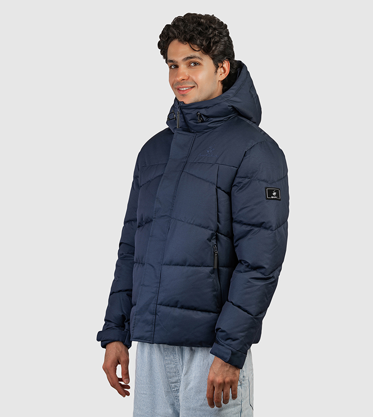 جاكيت بفر بهودي وشعار مطرز 