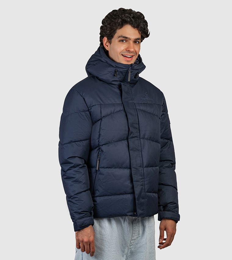 جاكيت بفر بهودي وشعار مطرز 