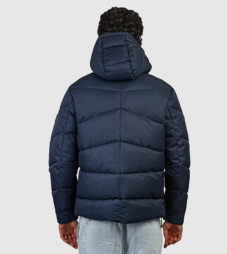 جاكيت بفر بهودي وشعار مطرز 