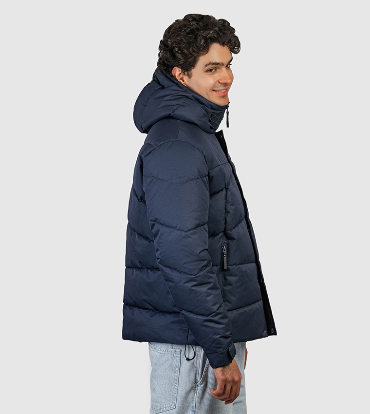 جاكيت بفر بهودي وشعار مطرز 