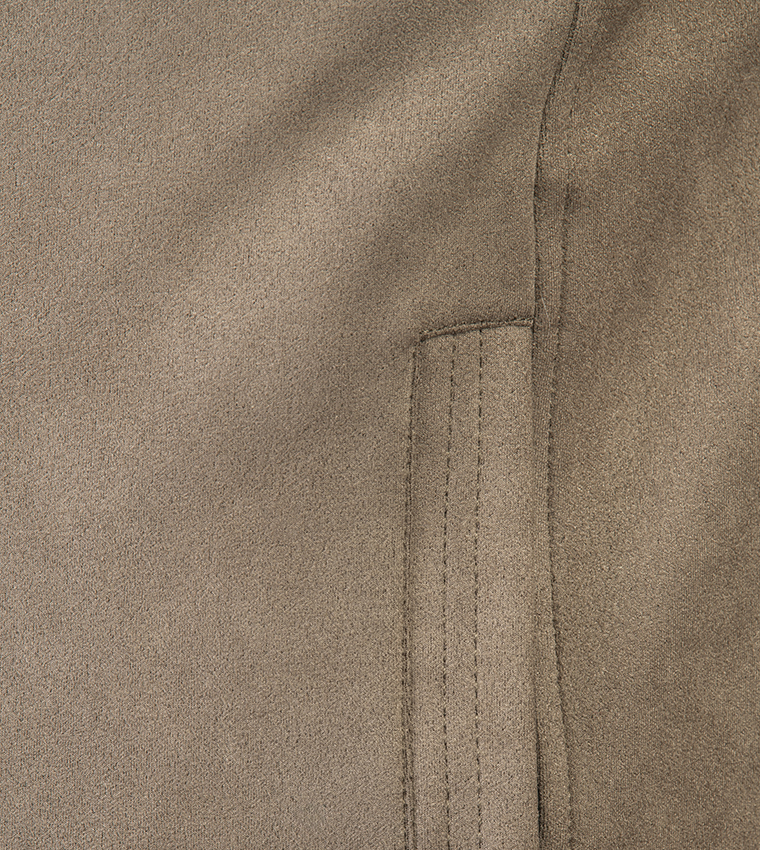 Logo Detail Zip-Through Woven Jacket