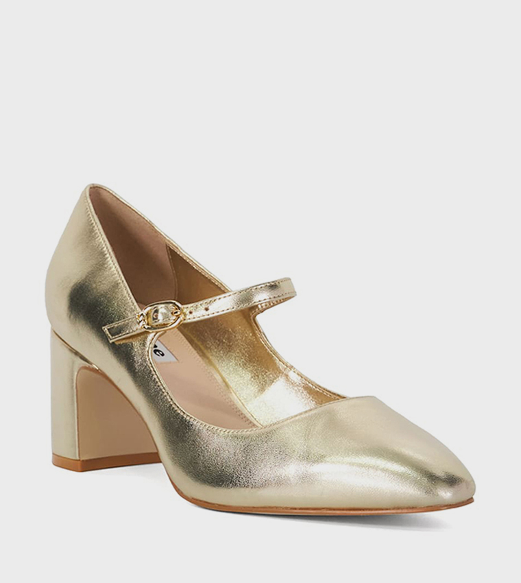 ALANIA Metallic Mary Jane Pumps