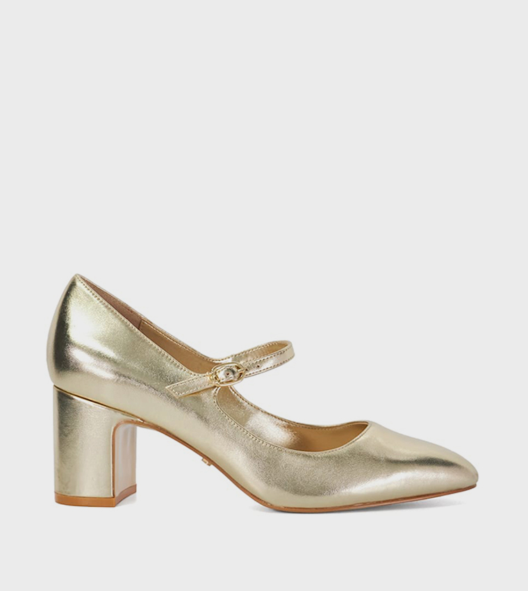 ALANIA Metallic Mary Jane Pumps