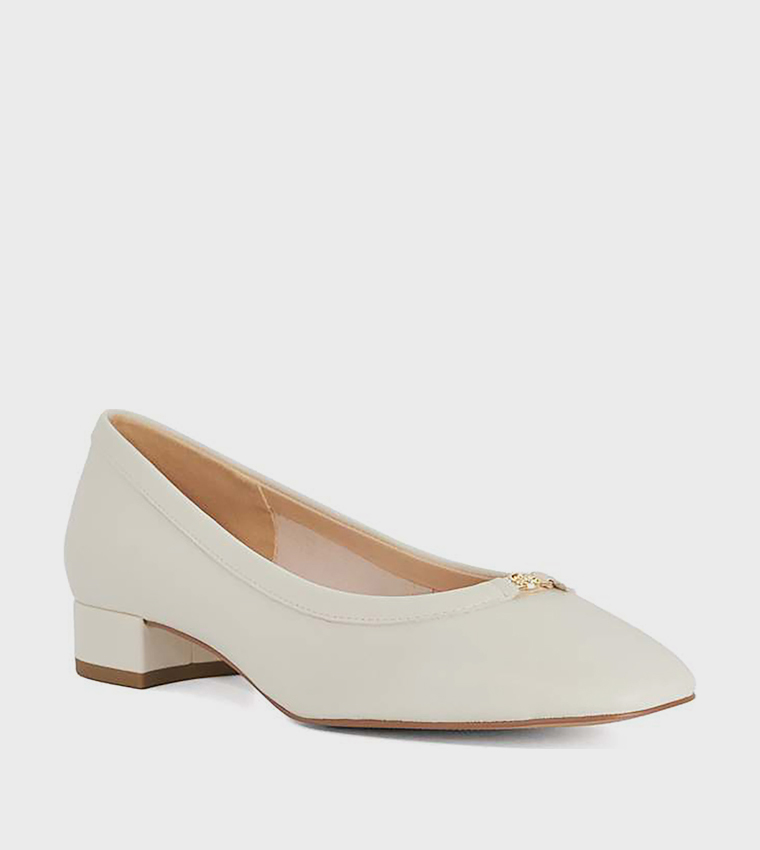 APPROVE Textured Almond Toe Pumps